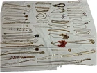 Most Vintage  gold tone / gold plated costume Fashion  jewelry necklace lot