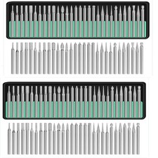 30/90x Diamond Burr Bits Drill Set Rotary Multi Tool Accessories Kit For Dremel