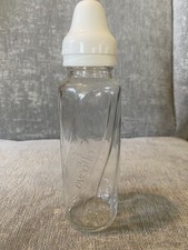 Vintage Evenflo Glass Baby Twist Bottle 8 oz with White Cap Antique