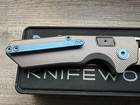 N.U.M.B. Knifeworks N1 Cornerstone Titanium Handle S90V Satin Frame Lock — photo 6