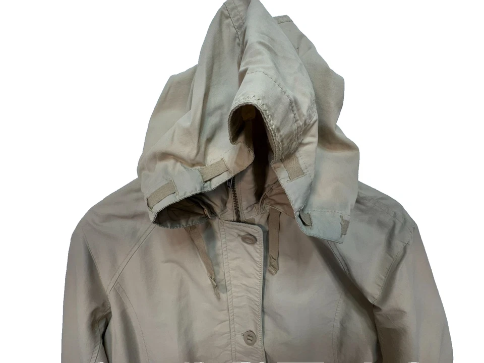 Chaqueta ligera Lands End para mujer con capucha al aire libre talla L 14-16 tostada Foto 2 de 4