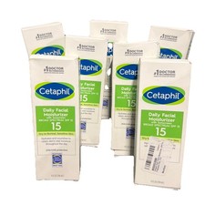 Cetaphil Daily Facial Moisturizer AM SPF 15 4oz Each Box Exp. 09/2026 Lot Of 7