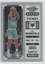 2022 Panini Contenders Optic Season Ticket Silver Prizm PJ Washington Jr #43 xx1