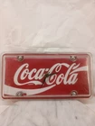 Vintage One Of A Kind License Plate Shaped Coke Cola Hanging Wall Clock