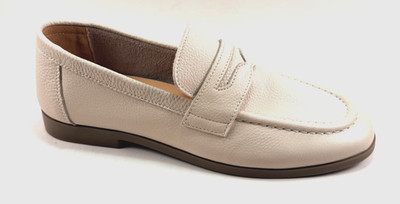 Lonza 195728 Milky Leather Comfort Loafer Shoe