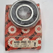 FAG 6204.2RSR.C3 Bearing Sealed Deep Groove Ball Bearing NOS Made in Canada