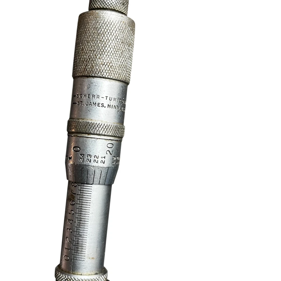 Vintage Scherr-Tumico Blade Micrometer Made in the U.S.A. *RUSTY - Image 3 of 3