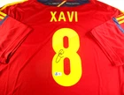 Xavi Hernandez / Autographed Team Spain Adidas Climacool Red Soccer Jersey / BAS