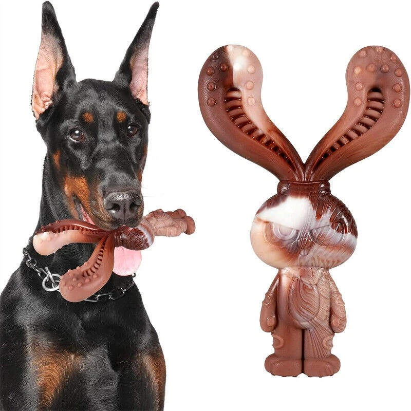 Durable Dog Chew Toy Beef Flavour-Safe&Fun for Dogs, Promotes Dental Health - Image 3 of 4