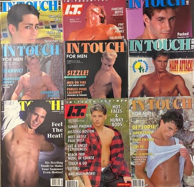 LOT of NINE IN TOUCH vintage gay magazines HOT GUYS!