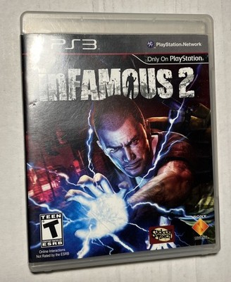 inFamous 2 (Sony PlayStation 3, 2011) Case Shows Ware Disk Is Near Perfect