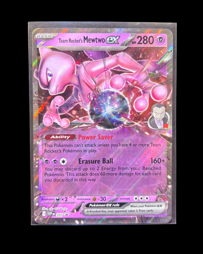 Carte promozionali Team Rocket's Mewtwo ex 205 Sv: Scarlet & Violet Holo - Foto 1 di 12