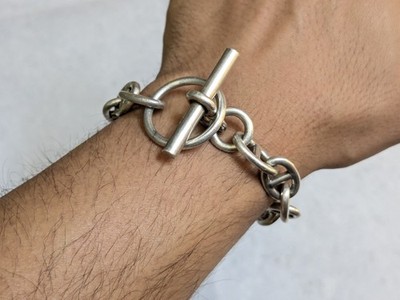 Taxco Sterling Silver Mariner Anchor Bracelet 7.75