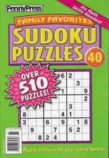 Penny Press Family Favorites Sudoku Puzzles Issue 40 2026