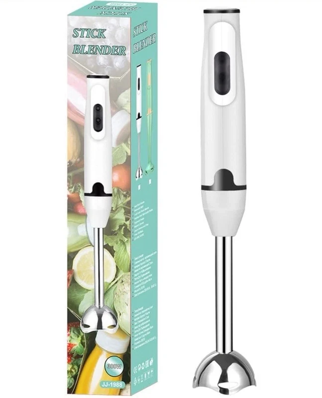400W immersion blender with a detachable base and 304 stainless blades
