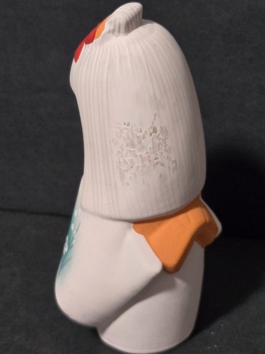 Statuina bambola geisha Hakata GIAPPONE bisque kimono anni 70 - Foto 5 di 11