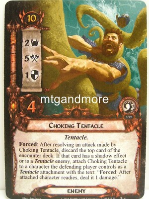Lord of the Rings LCG  - 1x Choking Tentacle  #004 - Nightmare Deck The Watcher