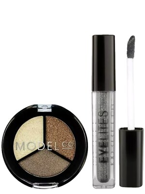 MODEL CO Eyelites (Granite) & Metallic Eyeshadow Trio (St Tropez) Set/Duo