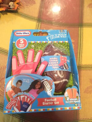 little tikes football starter kit Used condition Missing a glove