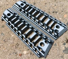 Full Size 1911 Grips Skeleton Fancy Laminate Style Grip Colt Kimber White Tiger