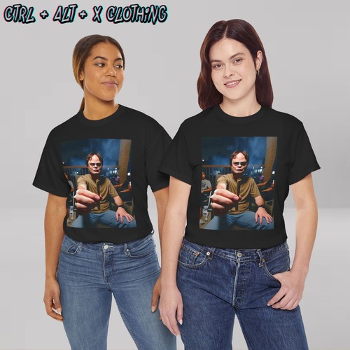 Funny Dwight Passing Blunt Unisex Tee, The Office Graphic Shirt, Sarcastic TV - Picture 7 of 13