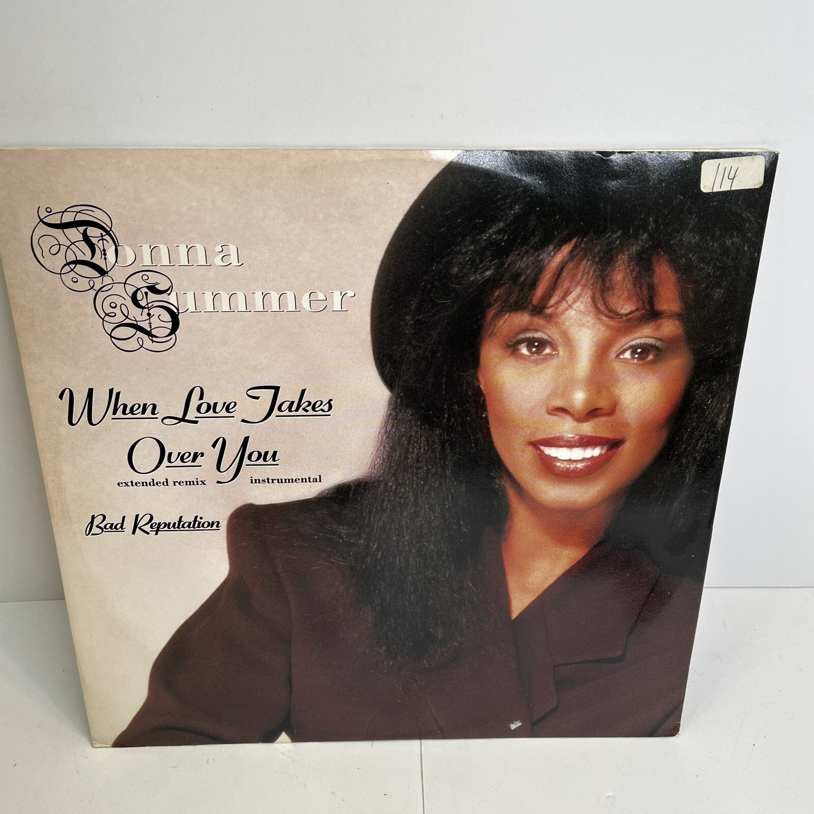 Donna Summer When Love Takes Over You 12" Vinyl Maxi Single Bad