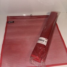 Red Mesh Safety Flag w/ Wire 18  X 18  - Pack Of 4 