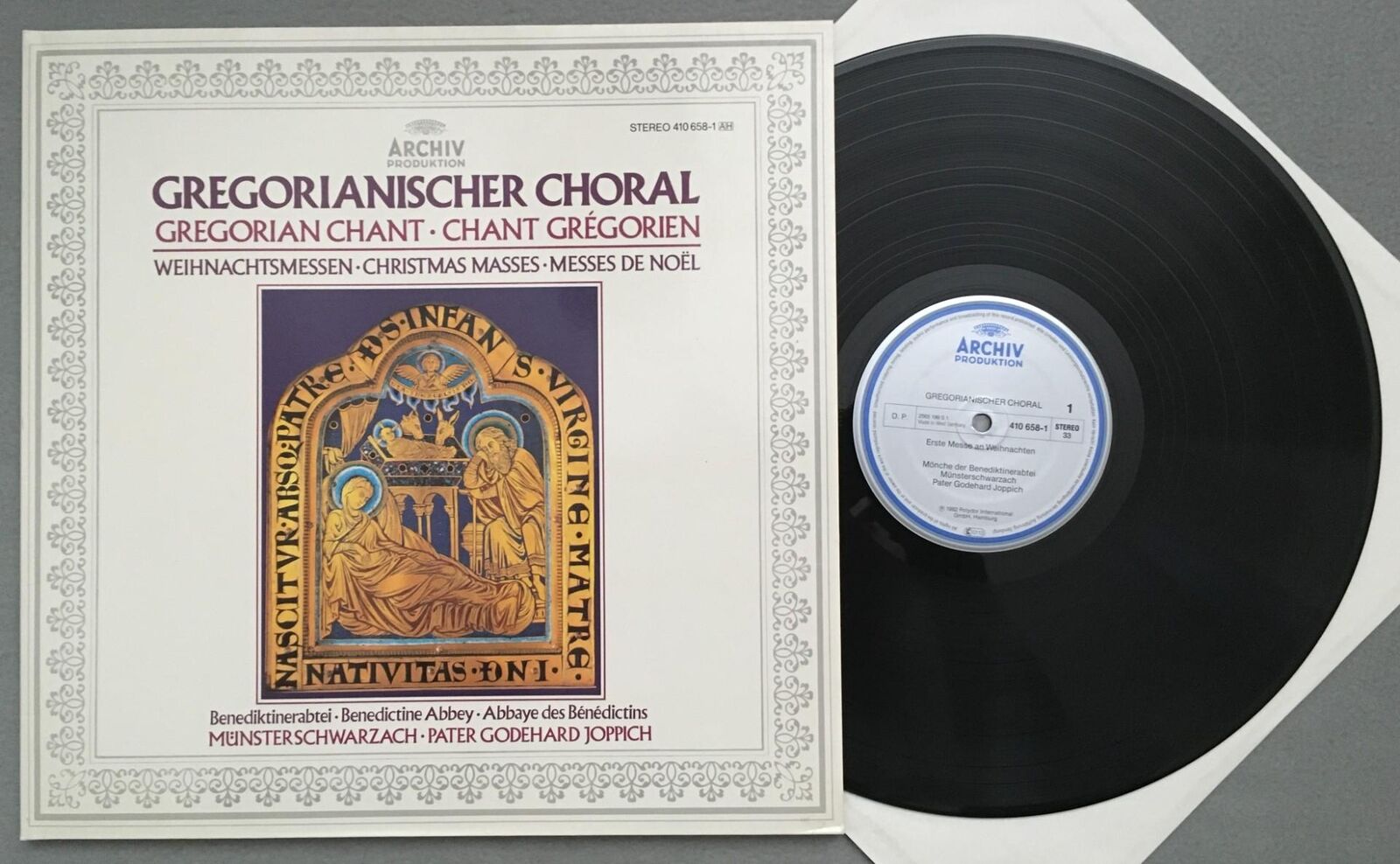 O155 Gregorian Chant Christmas Mass Joppich DGG Archiv 410 658-1 Stereo