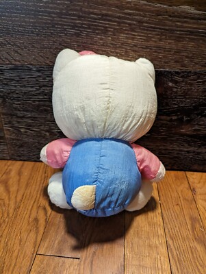Vintage Sanrio 1996 Hello Kitty Nylon Stuffed Animal Plush 12