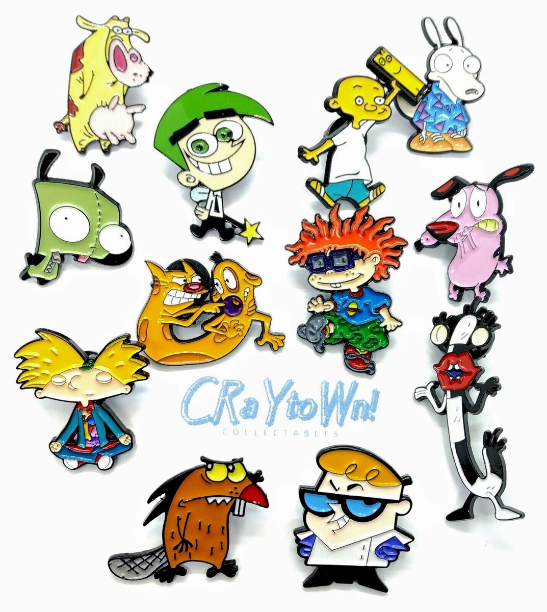 1990's CARTOON PINS (You Choose!) 90's 90s nostalgia retro enamel toons