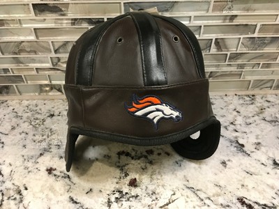 leather broncos hat