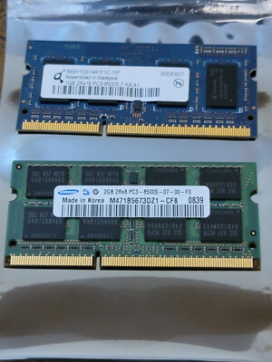 IBM Lenovo Thinkpad T400 3GB (2+1) DDR3-1066 Memory Samsung M471B5673DZ1-CF8 έ