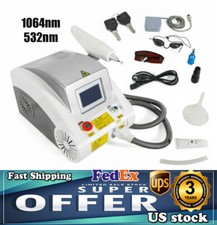 Q Switched ND Yag Laser Tattoo Removal Machine Eyebrow Pigment Remove Freckle US