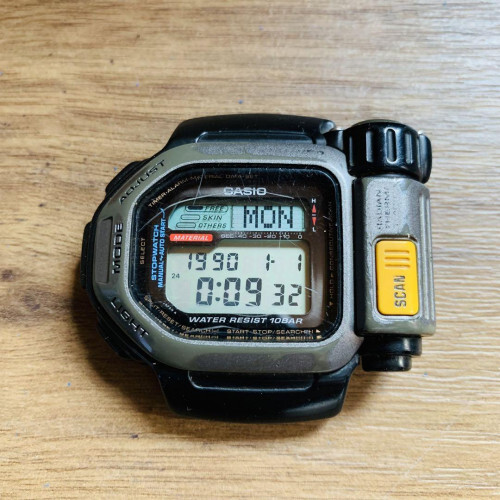 CASIO THERMO SCANNER TSR-100 温度計ウォッチデジタル Casio TSR 100 Thermal Scanner Color Black Digital Used from Japan
