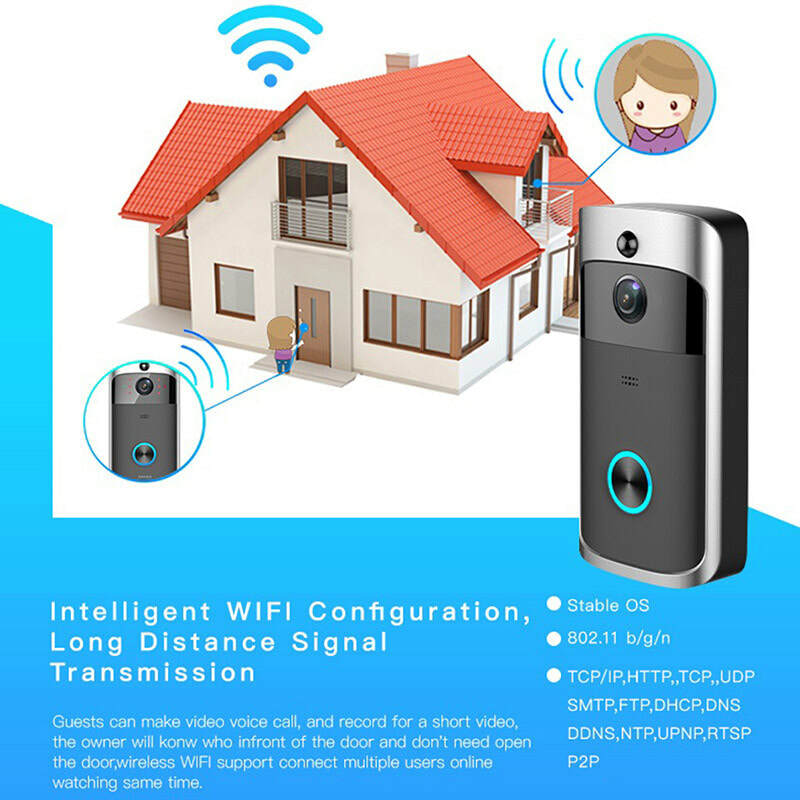 B30 WiFi Video Doorbell for iOS, Android and Google Products