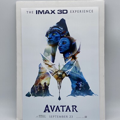 Avatar 2009 Re-Release IMAX 3D 2022 3'' x 19'' Poster AMC New Cameron 13x19