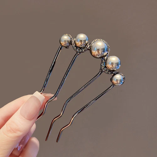 French Pearl Hair Pin U Shaped Hair Fork Hairstyle Bridesmaid Fashion Hair ClipX - Picture 15 of 19