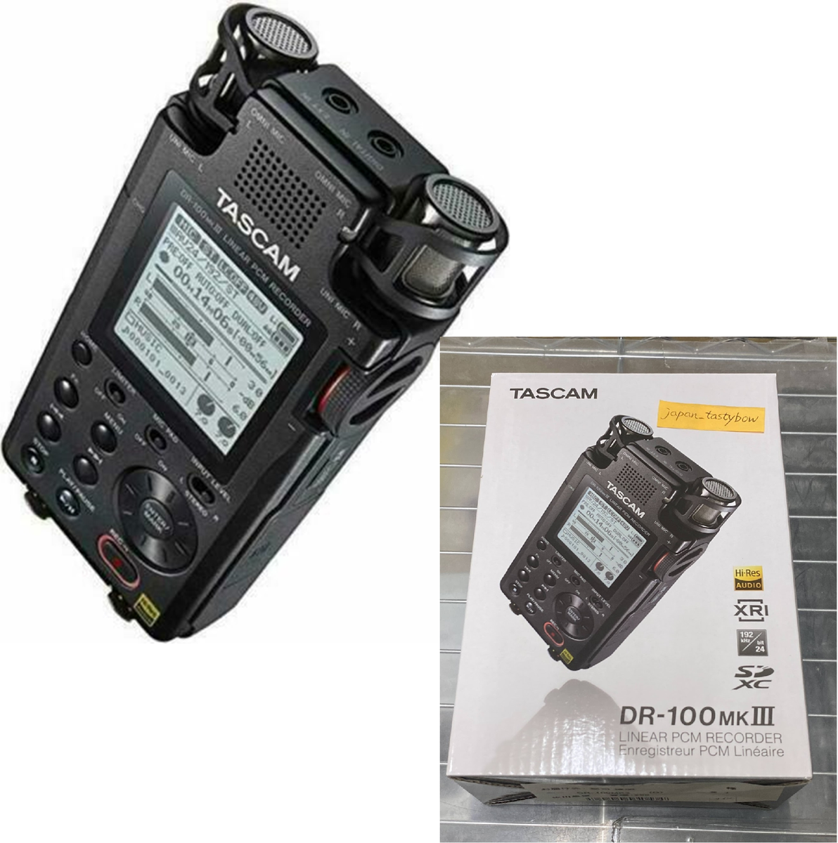 TASCAM DR-100mkIII 2-Channel Portable Digital Recorder | eBay