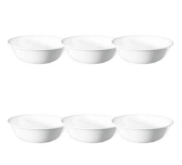 Corelle Classic Winter Frost White, Soup Bowls, Set of 6 , Free Ship USA