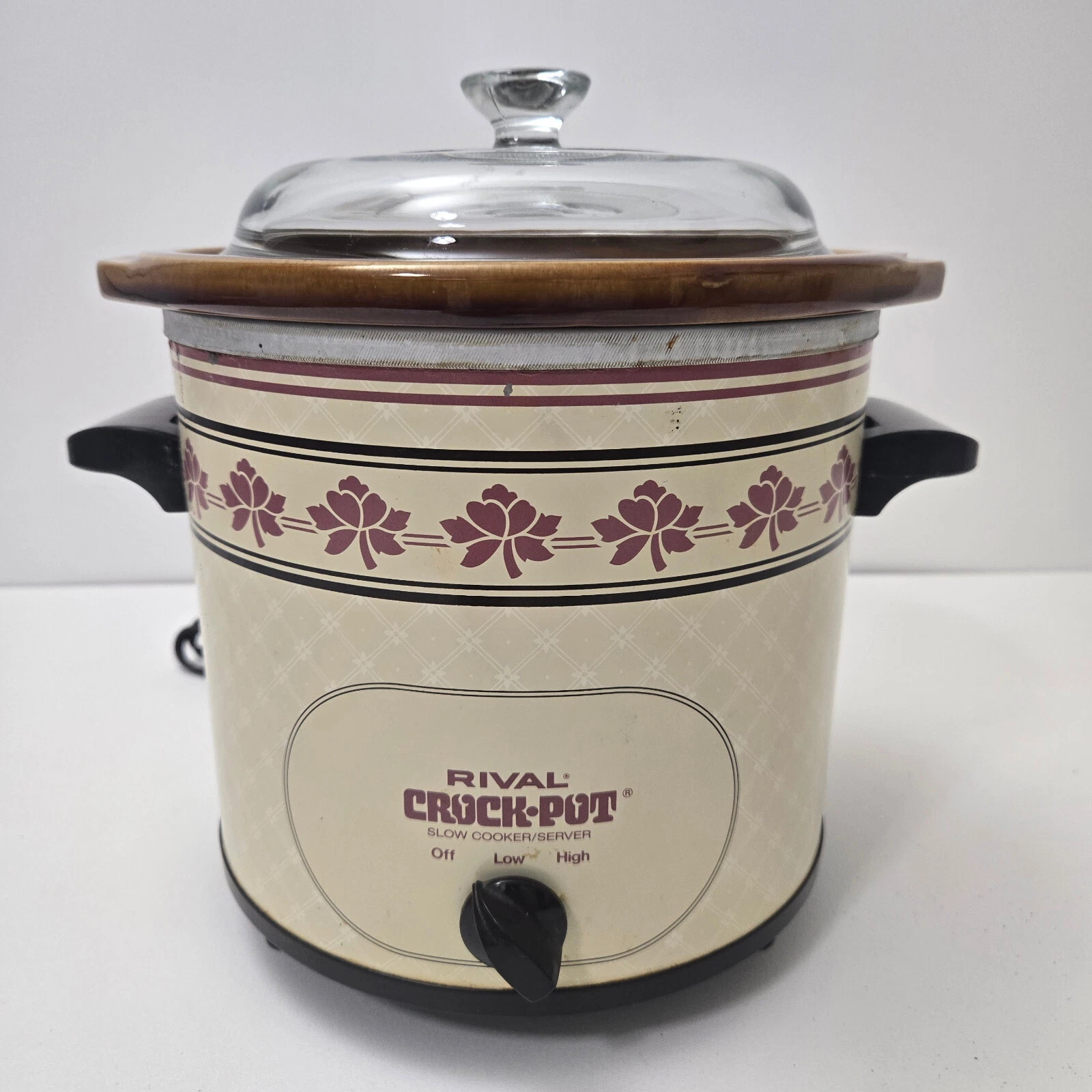 Vintage Rival Crock-Pot Slow Cooker 3150/2 Beige 3.5 quart Made in USA
