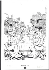 MEYNET - HOMMAGE A  ASTERIX de UDERZO (variante) (SERIGRAPHIE N°/Signée) NEUF