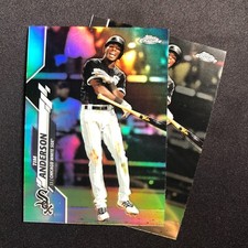 2x 2020 Topps Chrome TIM ANDERSON Refractor + #90 Base Lot - Chicago White Sox