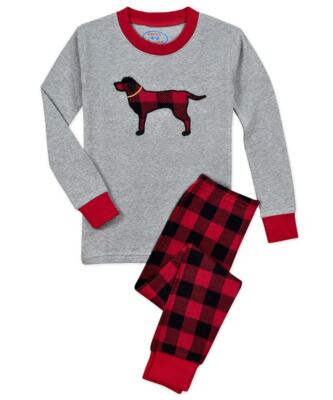 Sara's Prints Red Black Buffalo Check Boys Dog Christmas Winter