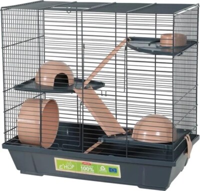 3336022051735 ZOLUX Cage EHOP for hamster triple 50 cm pink ZOLUX  UK