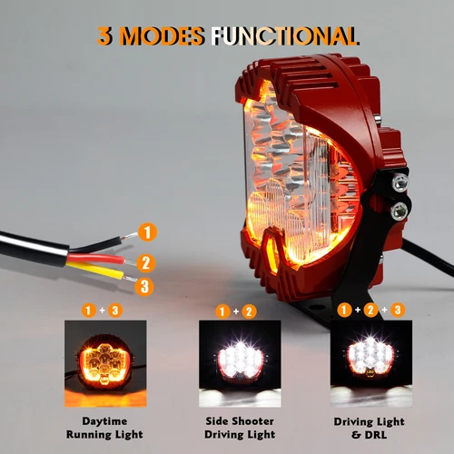 5 pulgadas 7 pulgadas LED Luz de Trabajo Vainas Punto Inundación Combo Lámpara Antiniebla Offroad Conducir Coche - Imagen 10 de 12