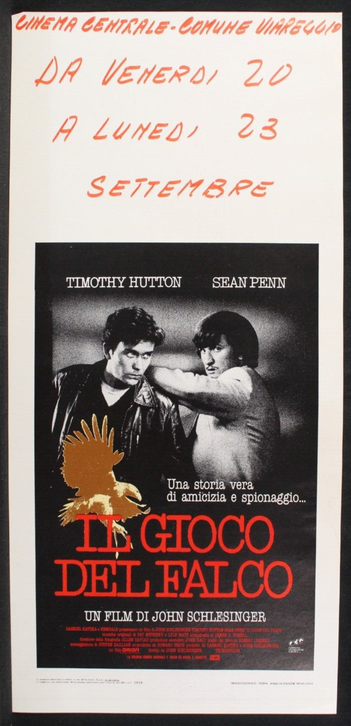 Locandina originale film Il gioco del falco (1985) - Regia di John Schlesinger