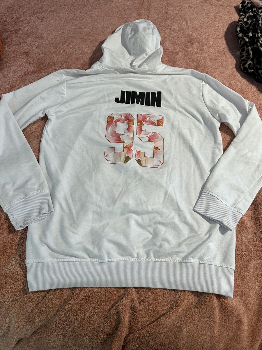 BTS JIMIN ジミン フーディー BTS Jimin White Pullover Hoodie | eBay