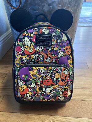 Disney Parks 2022 Halloween Loungefly backpack Disney Parks Halloween Loungefly Mini Backpack 2022 - Etsy main image 2