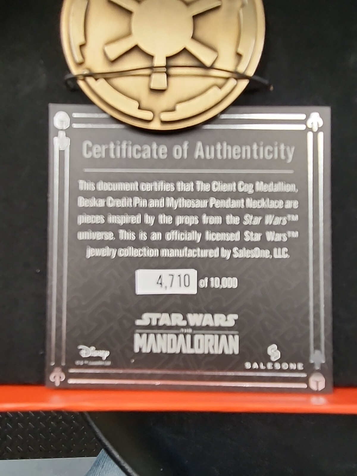 STAR WARS The Mandalorian Jewelry Set Limited Exclusi… Gem