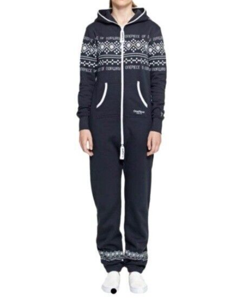 Onepiece of Norway Original Unisex Lusekofte Jumpsuit Navy Sizes